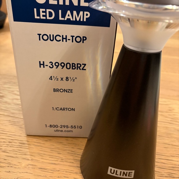 Uline Bronze Touch-Top LED Lamp - Picture 2 of 10